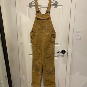 Women’s Canvas Work Carhartt Brown Overalls